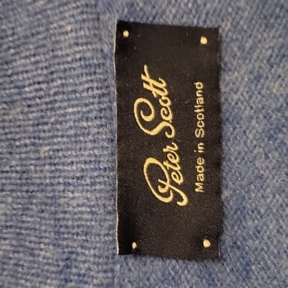 Peter Scott Pure Wool 1/4-zip Sweater - Blue - EU 44 - Picture 9 of 16